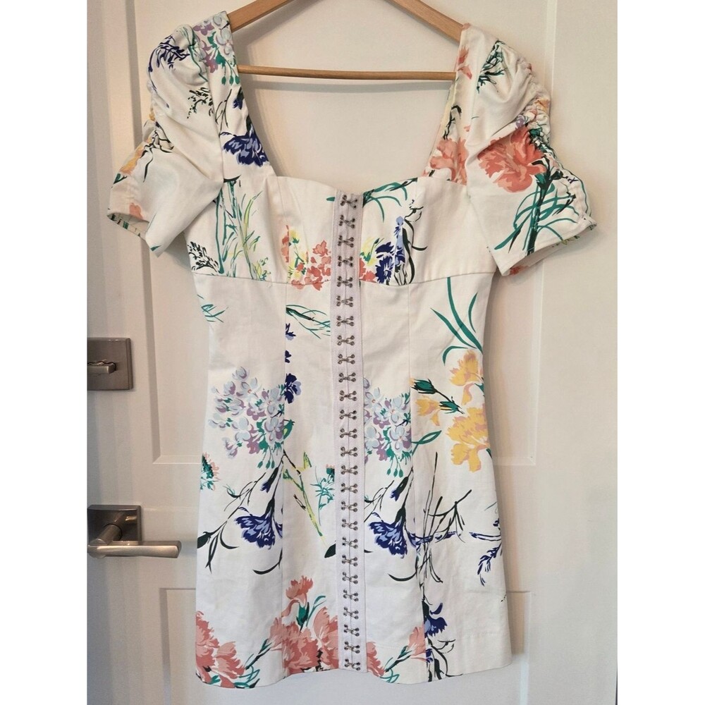 Urban Outfitters Cotton Mini Dress M Coquette Cottage Floral Y2K Coastal Skate
